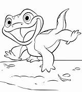 Reine Bruni Neiges Coloriage Lizard Kolorowanka Druku Lodu Imprimer Kraina Jaszczurka Kolorowanki Disney Drukowanka Dzieci Czas sketch template