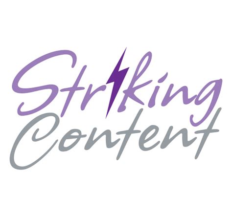 striking content logo