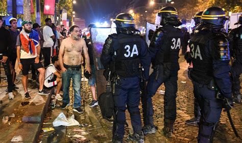 World Cup Final Riots Erupt In Paris After French