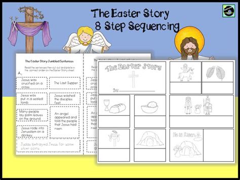 easter story  step sequencing easter story sequencing