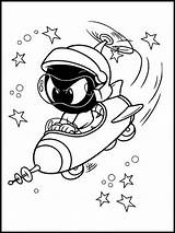 Marvin Marciano Tunes Martian Looney Marsmensch Colorear Zeichnungen Hase Malbuch Malvorlage sketch template