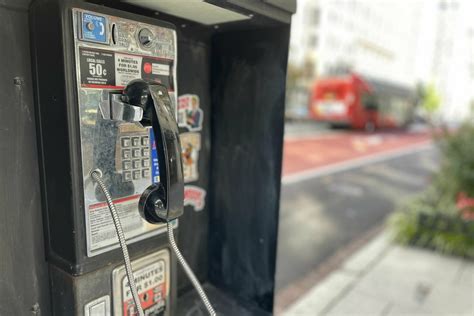 dialing   dc    public payphones left wtop news