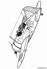 Kleurplaat Vliegtuigen F2a Buffalo Brewster Kleurplaten Tweede Wwii Wereldoorlog Corsair F4u Wo2 Flugzeugen Vought Aircrafts sketch template