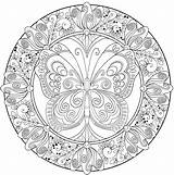 Mandala Coloring Pages Complex Relaxing Printable Pdf Complicated Abstract Color Adult Butterfly Print Getcolorings Getdrawings Animals Colorings Advanced Simple sketch template