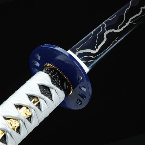 blue katana sword