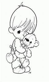 Coloring Pages Precious Moments Kids Pm Printable sketch template