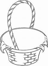Basket Coloring Fruit Clipart Empty Picnic Drawing Baskets Wicker Easter Clip Pages Color Blanket Getdrawings sketch template
