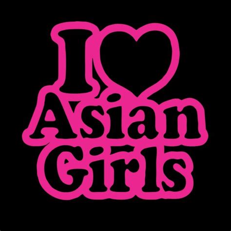 i love asian girls jdm vinyl decal sticker car window truck decor ebay