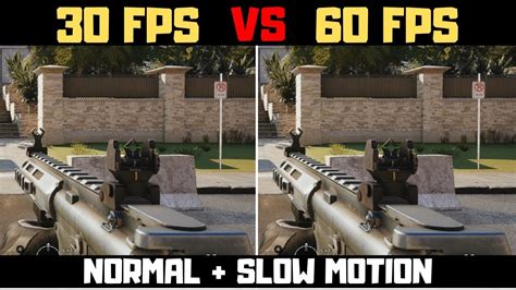 30fps vs 60fps gaming slow motion youtube