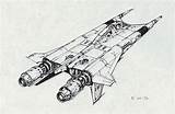 Mcquarrie Battlestar Galactica Ralph Viper Colonial Buck Rogers Bsg Concept Spaceships 1978 Star Wars Used Spaceship Made Became Other Century sketch template