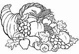 Cornucopia Coloring Pages Printable Thanksgiving Color Adults Wheat Print Getcolorings Clipart Library Timeless Miracle Popular Insertion Codes sketch template