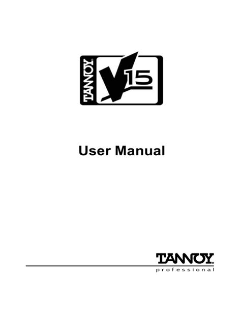 user manual standard audio