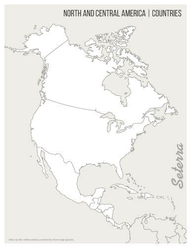blank map  north america countries  north america map