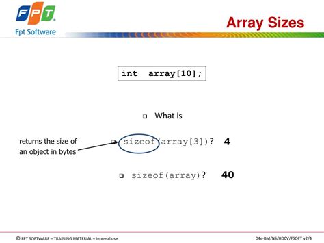 Ppt Programming Fundamentals Using C Arrays And Pointers Powerpoint