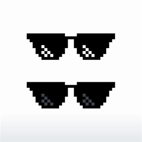 Premium Vector Pixel Glasses Vector Pixel Glasses Icon Logo Symbol
