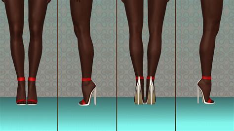[sims 3] rhinestone sandals “impossible heels” edit