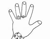 Coloring Hand Accessories Coloringcrew Pages sketch template