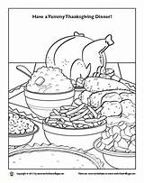 Coloring Dinner Thanksgiving Pages Plate Color Worksheet Getdrawings Getcolorings Food Printable Choose Board sketch template