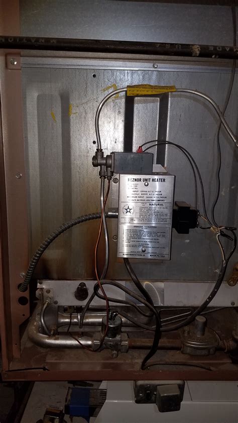 reznor   basement heater     gas valve  quit working pilot