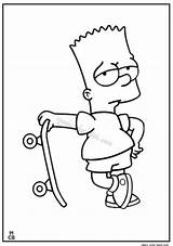 Simpsons Bart Simpson Coloring Pages Drawing Tattoo Drawings Color Magiccolorbook Pasta Escolha sketch template