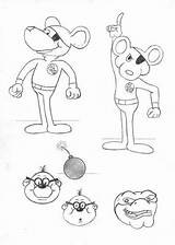 Pages Cartoons Danger Mouse Colouring Coloring 80s Draw sketch template