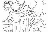 Arbor Coloring Tree Pages Grow Little Two Kids sketch template