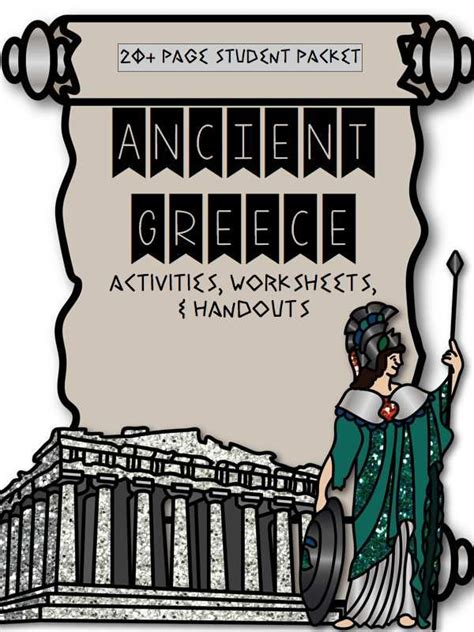 ancient greece activities worksheets handouts includes google drive