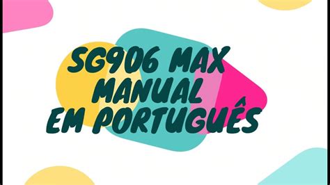 sg max manual em portugues  youtube