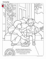 Coloring Pages Jesus Bullying Others Lds Sorry Helping Primary Printable Atonement Clipart Sheets Christ Am Lesson Kids Clip Forgiveness Im sketch template