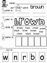 Color Brown Activities Introducing Daily Into Series Word Words Colors Bear Teacherspayteachers Credit Totsfamily sketch template