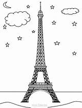 Eiffel Tower Coloring Pages Kids Printable Cool2bkids Colouring Drawing Print Sheets Towers Choose Board sketch template