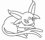 Coloring Espeon Pages Leafeon Umbreon Pokemon Color Outline Printable Getcolorings Getdrawings Kids Colorings Print Deviantart Template sketch template