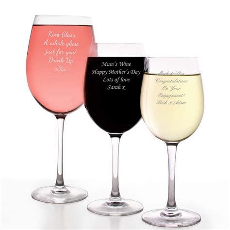 personalised wine glass personalise  wine glass   message  logo