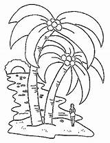 Coconut Coloring Tree Pages Colouring Palm Drawing Printable Trees Nature Vector Big Candyland Color Cây Getdrawings Getcolorings Kb Vẽ Bảng sketch template