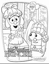 Coloring Pages Veggie Tales Veggietales Princess Penniless Print God Activities Everywhere Blessings Bible Mama Printable Homeschool Sheets Color Getcolorings Christmas sketch template