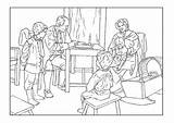Family Coloring Century 18th Pages Printable Edupics sketch template