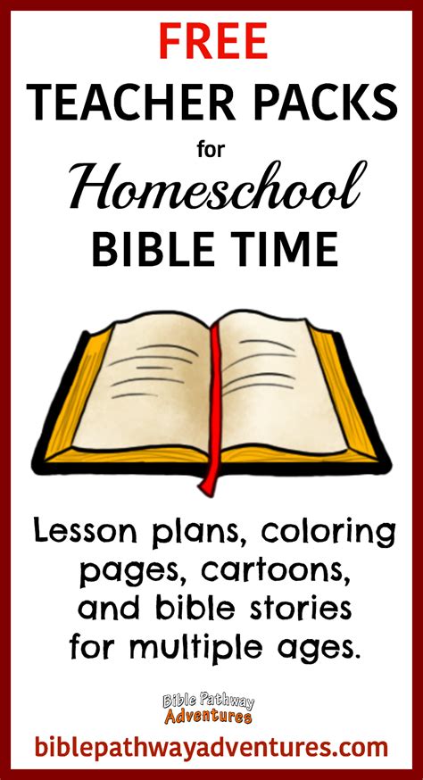 teacher packs  homeschool bible time click
