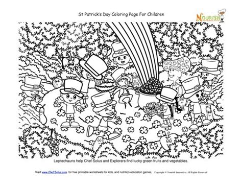 st patricks day  printable coloring pages