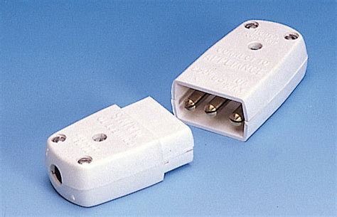 amp  pin lead connector white