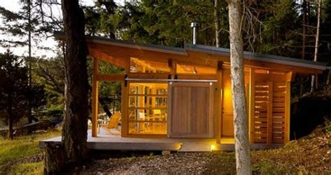 small slanted roof modern cabin modern cabin pinterest