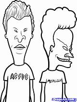 Coloring Pages Beavis Butthead Drawings Cartoon Printable Tattoo Visit Printablecolouringpages sketch template