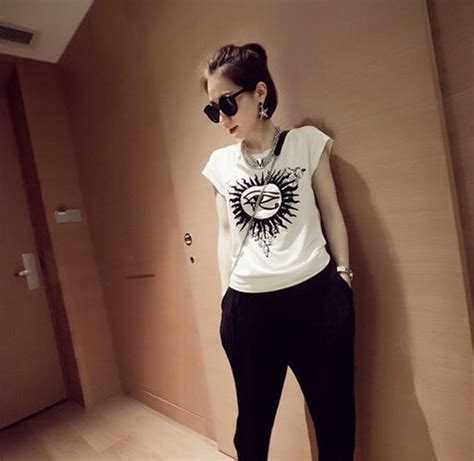 great fashion vintage big eye printing crew neck short sleeve fitted comfortable girl  shirts