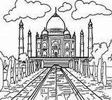Coloring Pages India Kids Landmark Mahal Taj National Colouring Landmarks Tourist Attractions Culture Print Hubpages Dibujo Hsanalim Sheets Children Ancient sketch template