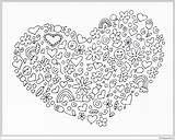Mandala Heart Pages Coloring Color Online Print Printable Coloringpagesonly sketch template