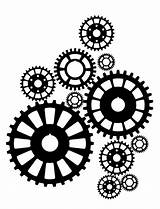 Gears Steampunk Gear Clipart Clip Drawing Clock Cogs Template Decal Cliparts Wall Templates Stencil Stencils Printable Svg Getdrawings Library Son sketch template
