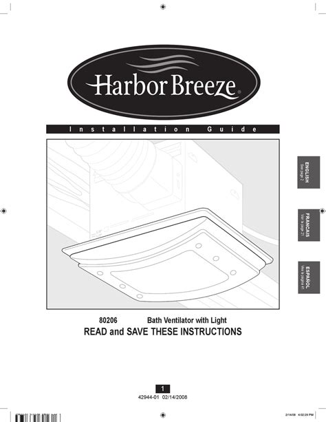 harbor breeze  installation manual   manualslib