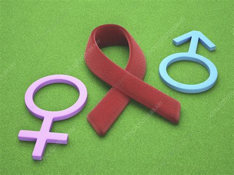 Aids Hiv And Gender Artwork Stock Image F009 0555 Science Photo