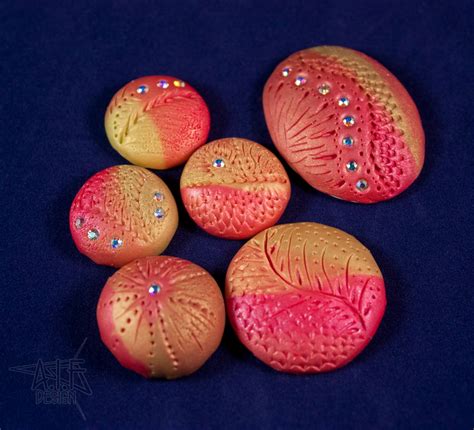 aif design   polymer clay cabochons