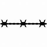 Wire Barbed Svg Stencil Silhouette Clip Clipart Object sketch template