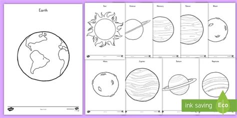 planets coloring pages